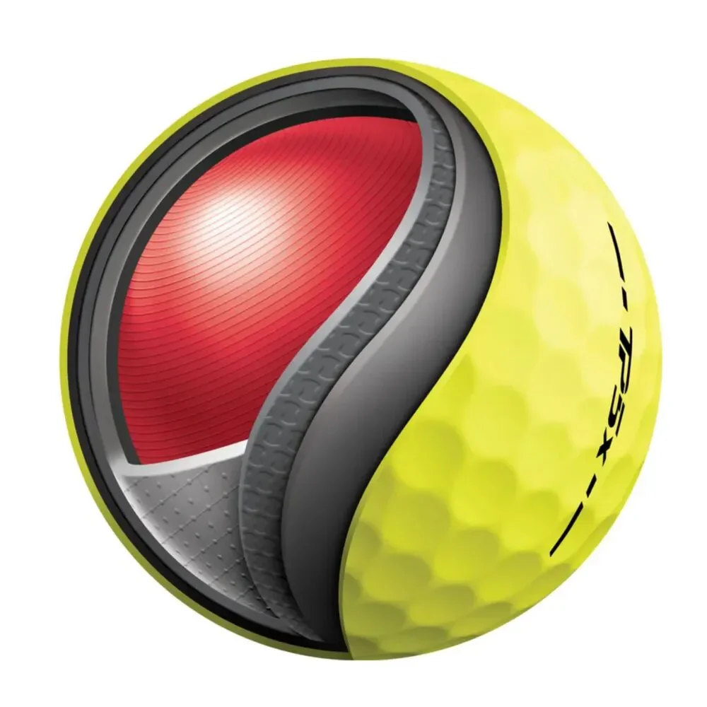 TaylorMade TP5x Hi-Visability Yellow Golf Balls (2 Sleeves of 3) New!